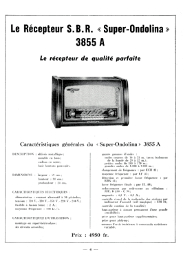 3855A; SBR Société Belge (ID = 3112684) Radio