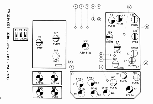 Combiné TV 2314 UHF; SBR Société Belge (ID = 3030500) TV-Radio