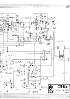 Draagbare TV ontvanger 205; SBR Société Belge (ID = 3120493) Television