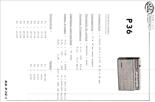 P36; SBR Société Belge (ID = 1112184) Radio