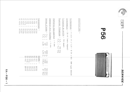 P56; SBR Société Belge (ID = 1470258) Radio