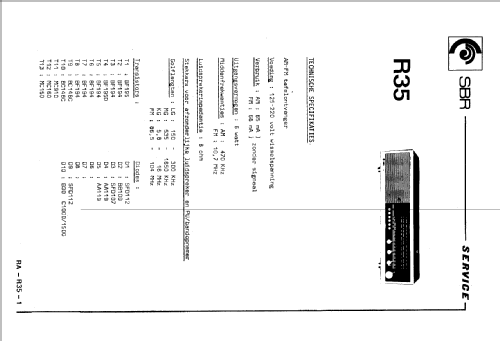 R35; SBR Société Belge (ID = 2116988) Radio