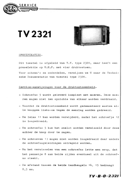 Televisie 2321; SBR Société Belge (ID = 3107493) Television