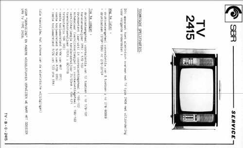 TV-2415; SBR Société Belge (ID = 1059249) Televisión
