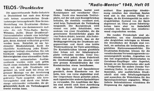 Telos Drucktasten ; Schadow, Rudolf (ID = 2021878) Radio part