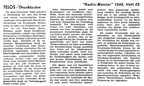 Telos Drucktasten ; Schadow, Rudolf (ID = 2021885) Radio part