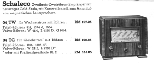 04/TW/MG; Schaleco - Schackow, (ID = 87831) Radio