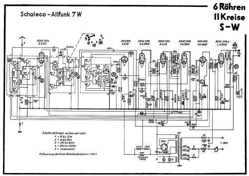 Allfunk 7TW ; Schaleco - Schackow, (ID = 38064) Radio