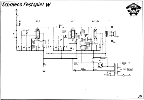 Festspiel W; Schaleco - Schackow, (ID = 2046115) Radio