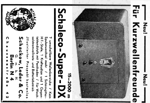 Super-DX/W Super DX/W; Schaleco - Schackow, (ID = 1583935) Radio