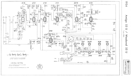 Amigo 55U Type 9011; Schaub und Schaub- (ID = 62021) Radio