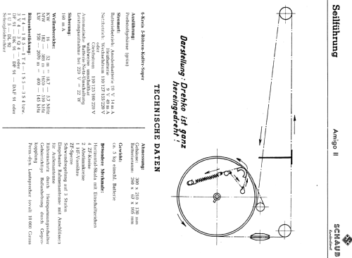 Amigo II ; Schaub und Schaub- (ID = 735046) Radio