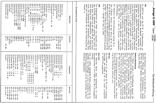 Amigo U300 Type 30080 / 30081; Schaub und Schaub- (ID = 1363754) Radio