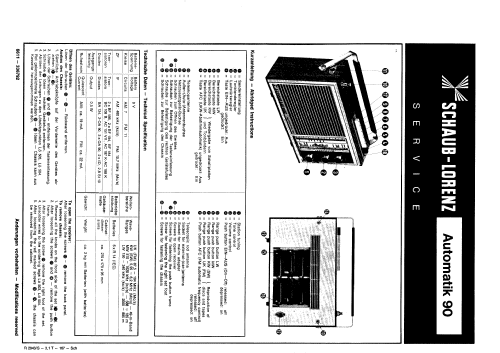 Automatic 90; Schaub und Schaub- (ID = 96414) Radio