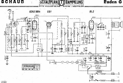 Baden 36G; Schaub und Schaub- (ID = 3019165) Radio