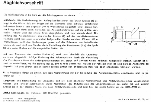 Baden 36G; Schaub und Schaub- (ID = 3019166) Radio