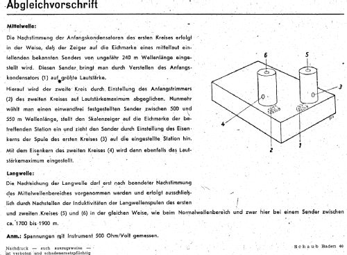 Baden 40W; Schaub und Schaub- (ID = 3020966) Radio
