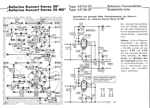 Ballerina Konzert Stereo 20 45154/55; Schaub und Schaub- (ID = 595784) Radio