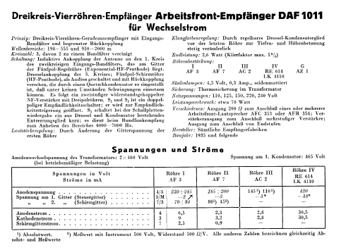 DAF1011; Schaub und Schaub- (ID = 3069164) Radio