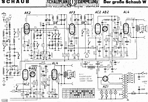 Der große Schaub W; Schaub und Schaub- (ID = 3022138) Radio