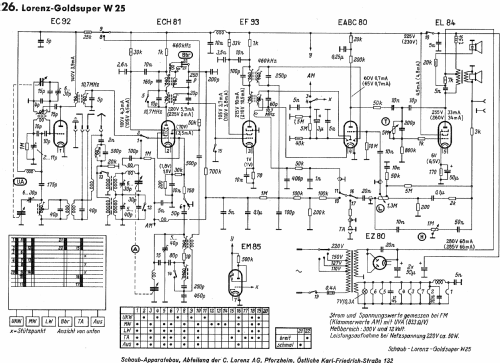 Goldsuper W25 Type 3008; Schaub und Schaub- (ID = 1011076) Radio