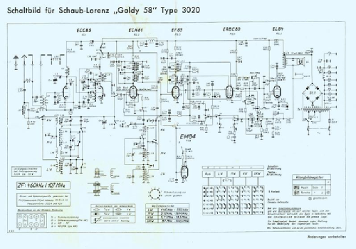 Goldy 58 3020; Schaub und Schaub- (ID = 2168267) Radio