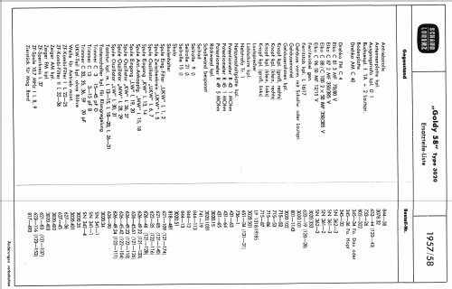 Goldy 58 3020; Schaub und Schaub- (ID = 37200) Radio