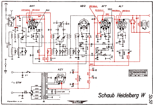 Heidelberg W; Schaub und Schaub- (ID = 3019127) Radio