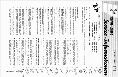 Illustraphon 953 54440/54441/54442/54443/54444/54446; Schaub und Schaub- (ID = 1517170) Fernseh-E