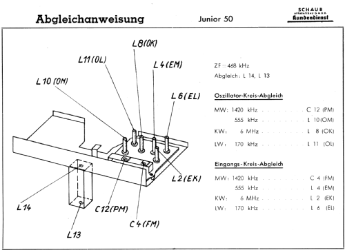 Junior 50; Schaub und Schaub- (ID = 2630362) Radio