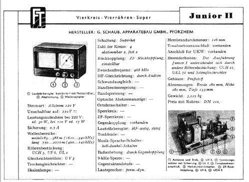 Junior Super, Ausführung II ; Schaub und Schaub- (ID = 54852) Radio