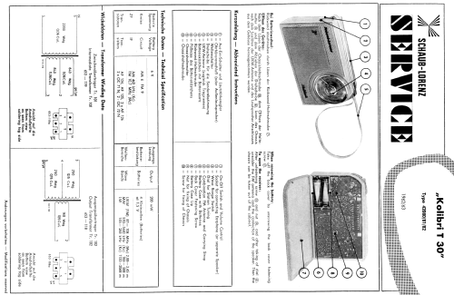 Kolibri T30 Type 42080/81/82; Schaub und Schaub- (ID = 866299) Radio