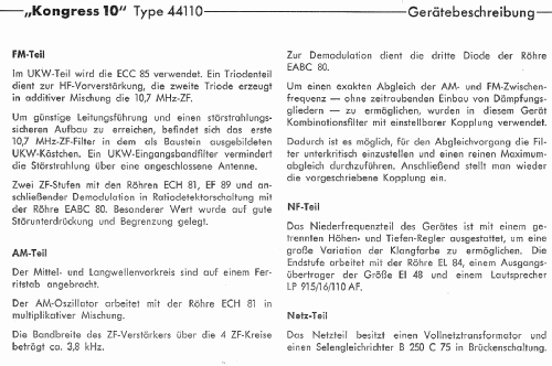 Kongress 10 44110; Schaub und Schaub- (ID = 1482512) Radio