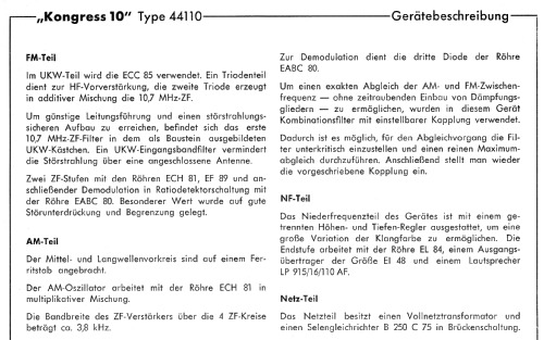 Kongress 10 44110; Schaub und Schaub- (ID = 489862) Radio