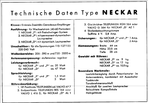 Neckar P; Schaub und Schaub- (ID = 304534) Radio