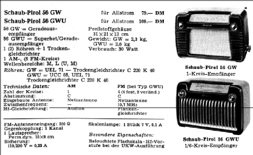 Pirol 56GW; Schaub und Schaub- (ID = 23874) Radio