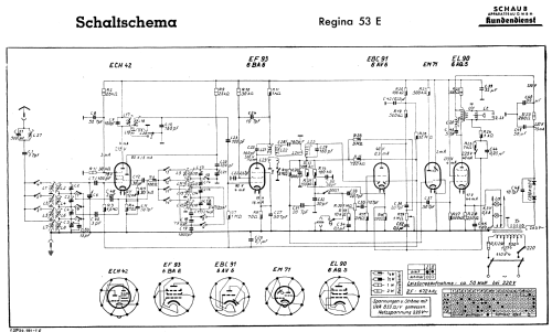 Regina 53 E; Schaub und Schaub- (ID = 289416) Radio