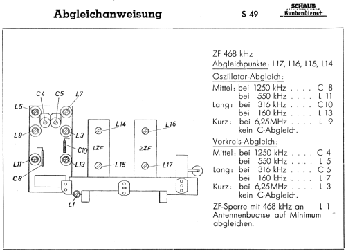 S49 Ausführung I + III; Schaub und Schaub- (ID = 2018755) Radio