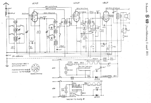 S49 Ausführung I + III; Schaub und Schaub- (ID = 5809) Radio