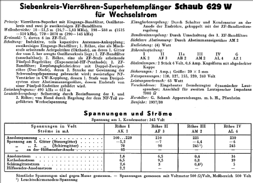 Super 629 ; Schaub und Schaub- (ID = 49235) Radio