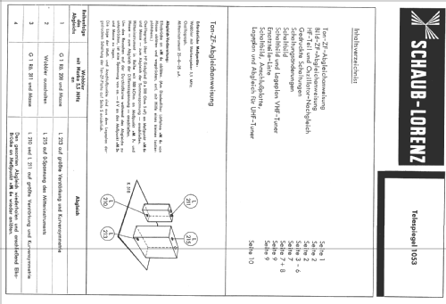 Telespiegel 1053; Schaub und Schaub- (ID = 913262) Televisore