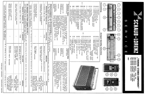 Touring Stereo-Component 932703; Schaub und Schaub- (ID = 91788) Verst/Mix