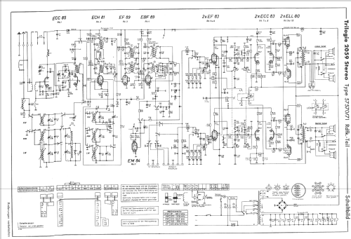 Trilogie 2059 Stereo; Schaub und Schaub- (ID = 915445) TV-Radio