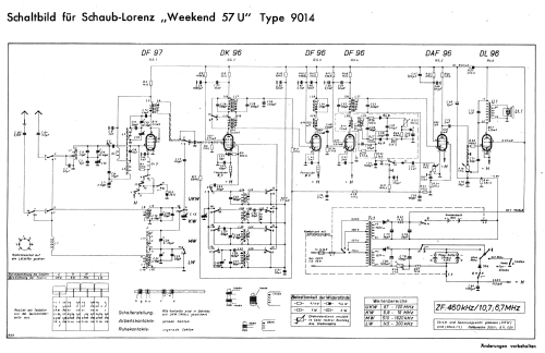 Weekend 57U 9014; Schaub und Schaub- (ID = 36461) Radio