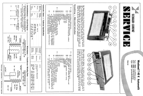 Weekend Automatik T40K; Schaub und Schaub- (ID = 39727) Radio