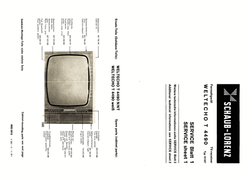 Weltecho T4490 43637; Schaub und Schaub- (ID = 2612575) Television