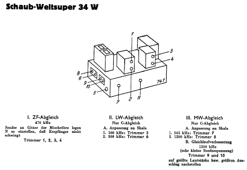 Weltsuper 34W; Schaub und Schaub- (ID = 49757) Radio