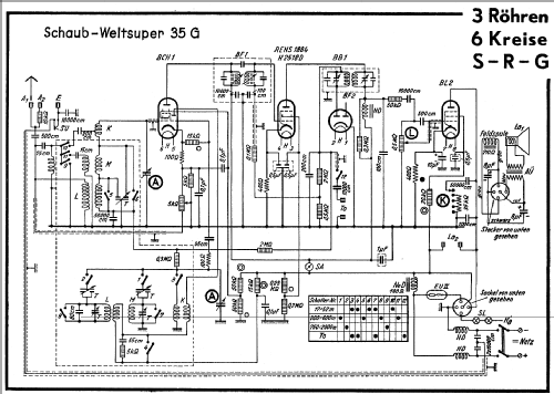 Weltsuper 35G; Schaub und Schaub- (ID = 49750) Radio