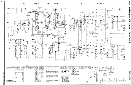 Weltsuper 500 Stereo 24015; Schaub und Schaub- (ID = 58196) Radio