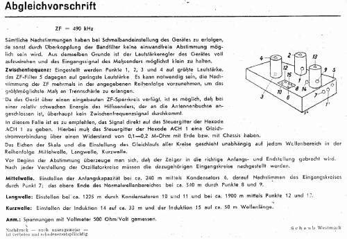 Westmark-Super W; Schaub und Schaub- (ID = 3017161) Radio